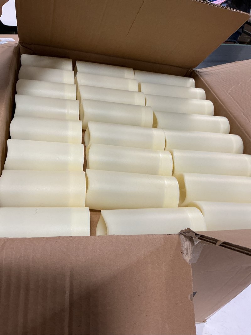 Condition photo showing Good Condition for 144-pack led flameless candles with remote control - battery operated, timer, dimmable, 3d flame flickering , perfect for halloween christmas parties,wedding,home decor ,gift and special occasions.