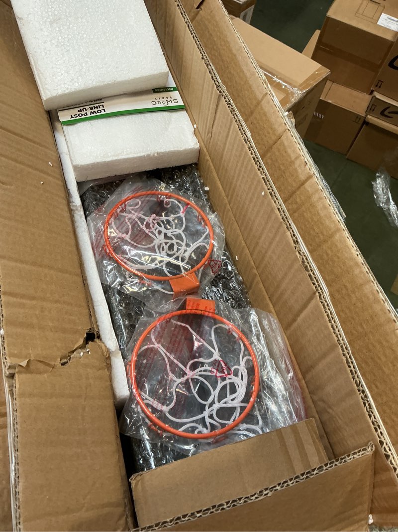 Condition photo showing New/Like New for SWOOC Games - Low Post Lineup™ | Wall Mounted Giant Basketball 4 In A Row w/ 5+ Games | Basketball Hoop For Room Wall Games | Game Room Games | Mini Basketball Hoop Indoor Connect | Four In A Row Game