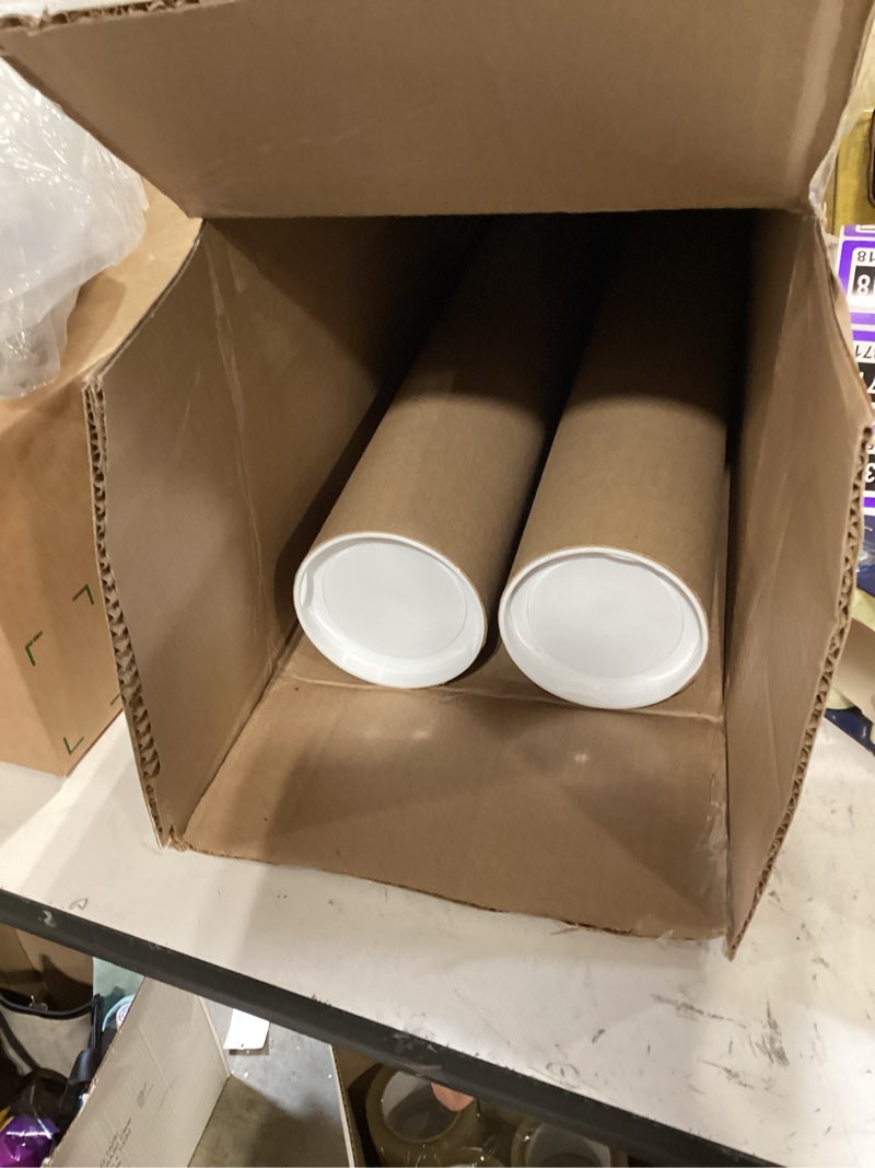 Condition photo showing Good Condition for cardboard mailing tubes, 4" x 36" with plastic caps, pack of 4 - usa-made usps approved poster tube for documents & blueprints - reinforced mailing cylinders for shipping & storage by idl packaging brown, 4" x 36" pack of 4