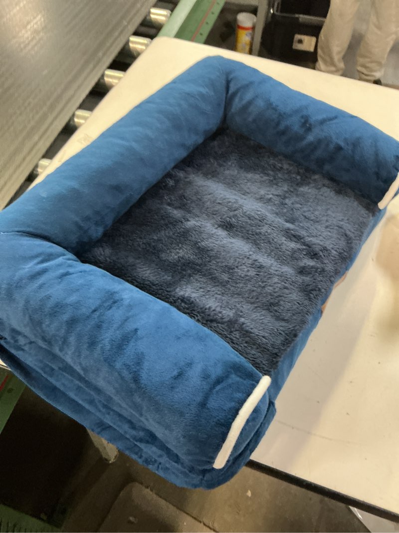 Condition photo showing New/Like New for small dog bed orthopedic washable: beds bolster small sized dogs cats bed egg crate foam couch sofa 