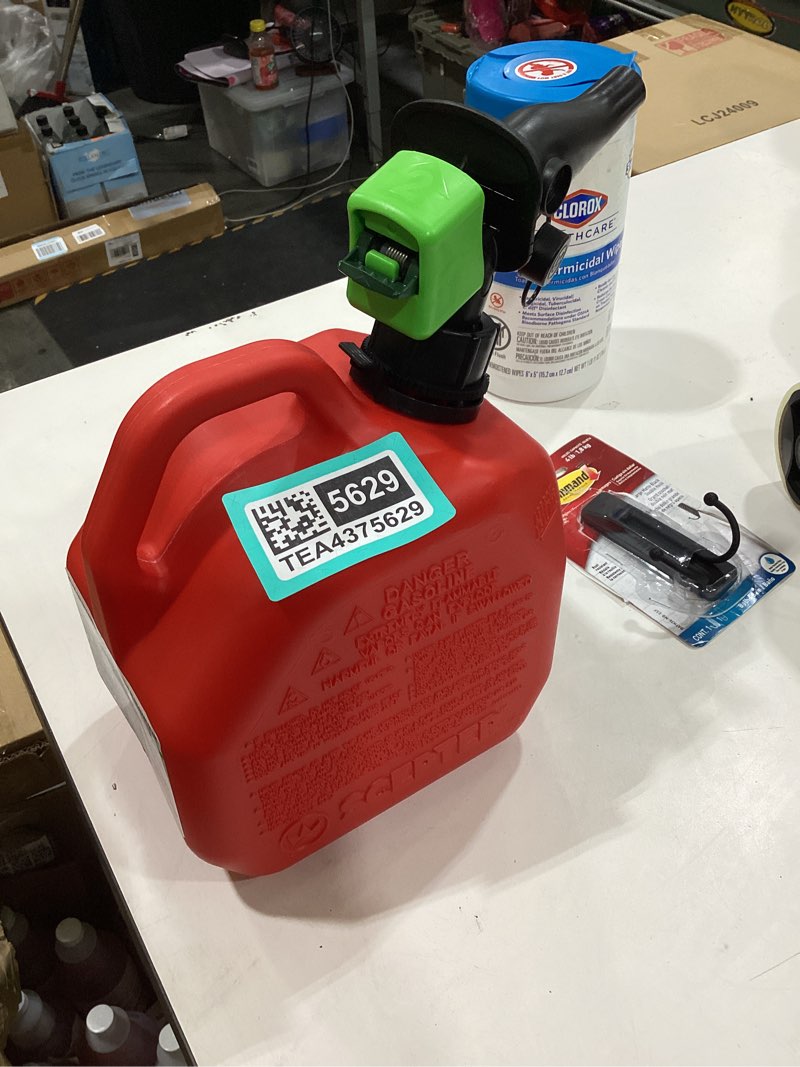Condition photo showing As Is for scepter smartcontrol gasoline container - fr1g101 - 1 gallon