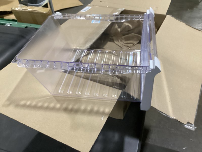 Condition photo showing Good Condition for frigidaire 241801801 crisper drawer for refrigerators, clear