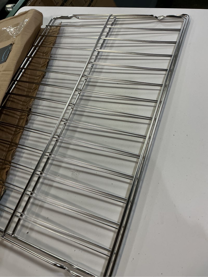 Condition photo showing Good Condition for new upgraded evecad range oven rack 316496201, stainless steel replacement parts, suitables for frigidaire range/stove, 24-3/16 x 16 inches, 2pcs