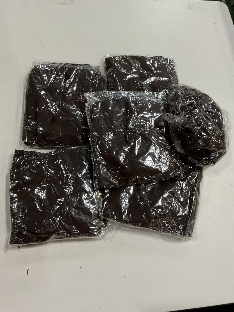 Condition photo showing New/Like New for dioxide waterproof pu leather seat covers for dining chairs, stretch fit removable chair seat protector slipcovers with elastic band for kitchen, hotel (coffee, set of 6) model a - coffee set of 6