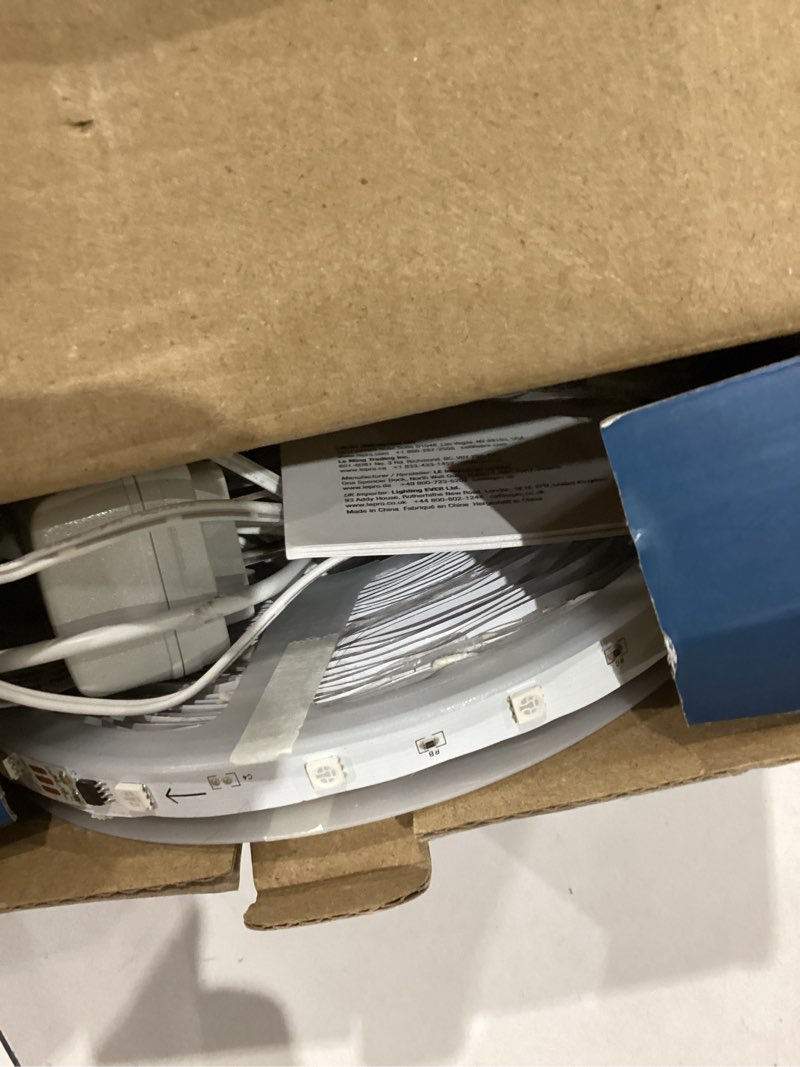 Condition photo showing Good Condition for lepro s1 ai led strip lights for bedroom - 50ft smart rgb light strips with ic and rainbow chasing effects, color segment diy, personalized al lighting designer, no remote, 2.4g wi-fi & bluetooth