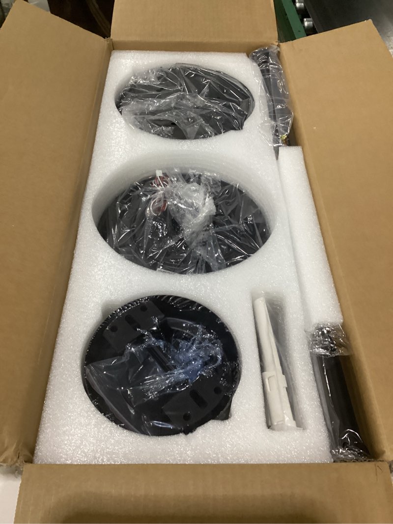 Condition photo showing Good Condition for fanbulous 60 inch ceiling fans with lights and remote, reversible 6 blades & dimmable 3-color outdoor ceiling fans for patios, dc motor large ceiling fan for indoor or covered outdoor-black black 60 inch