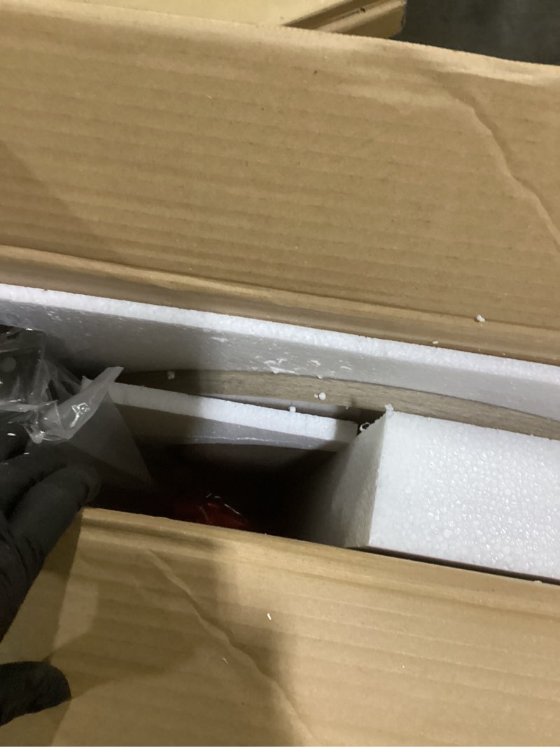 Condition photo showing New/Like New for “”similar to””vasagle 21.7-inch round side table, 2-tier end table, nightstand with steel frame, spacious top, for small spaces, living room, bedroom, heather greige and ink black ulet56bg | 2 storage shelves, living room, bedroom, nightstand, small spaces, accent coffee table heather greige + ink black without power strip