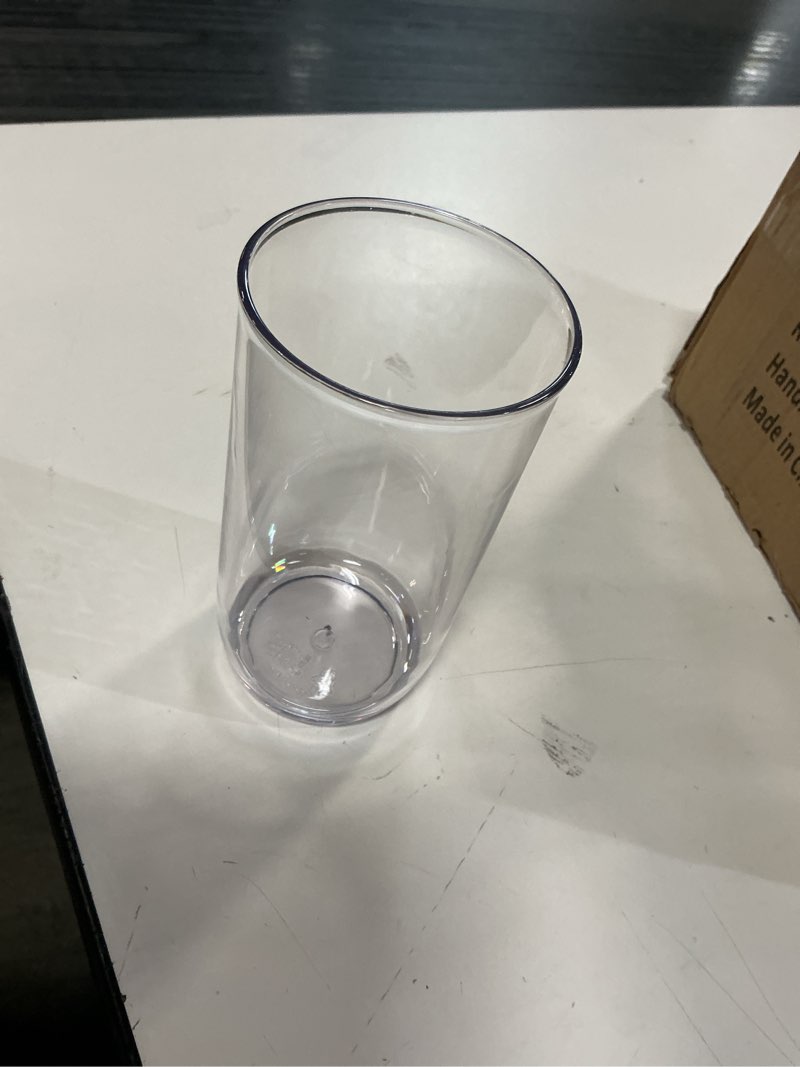 Condition photo showing As Is for highball glasses set of 12, 16oz tall drinking glasses, water glass for kitchen, tom collins glasses, mojito glass cups, cocktail glasses for bar glassware 16oz set 12