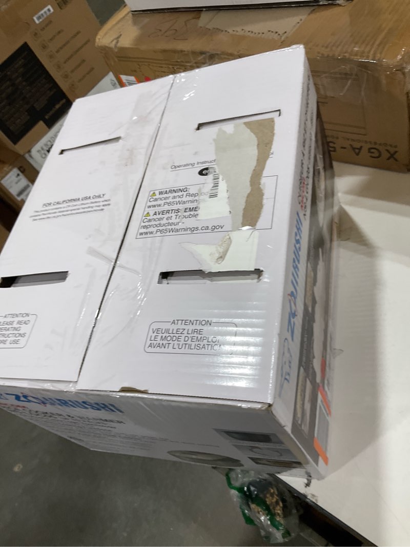 Condition photo showing As Is for zojirushi micom 3-cup compact size, multiple settings, stainless steel made, built-in retractable power cord and easy to transport rice cooker and warmer stainless black 3-cups (uncooked), rice cooker & warmer