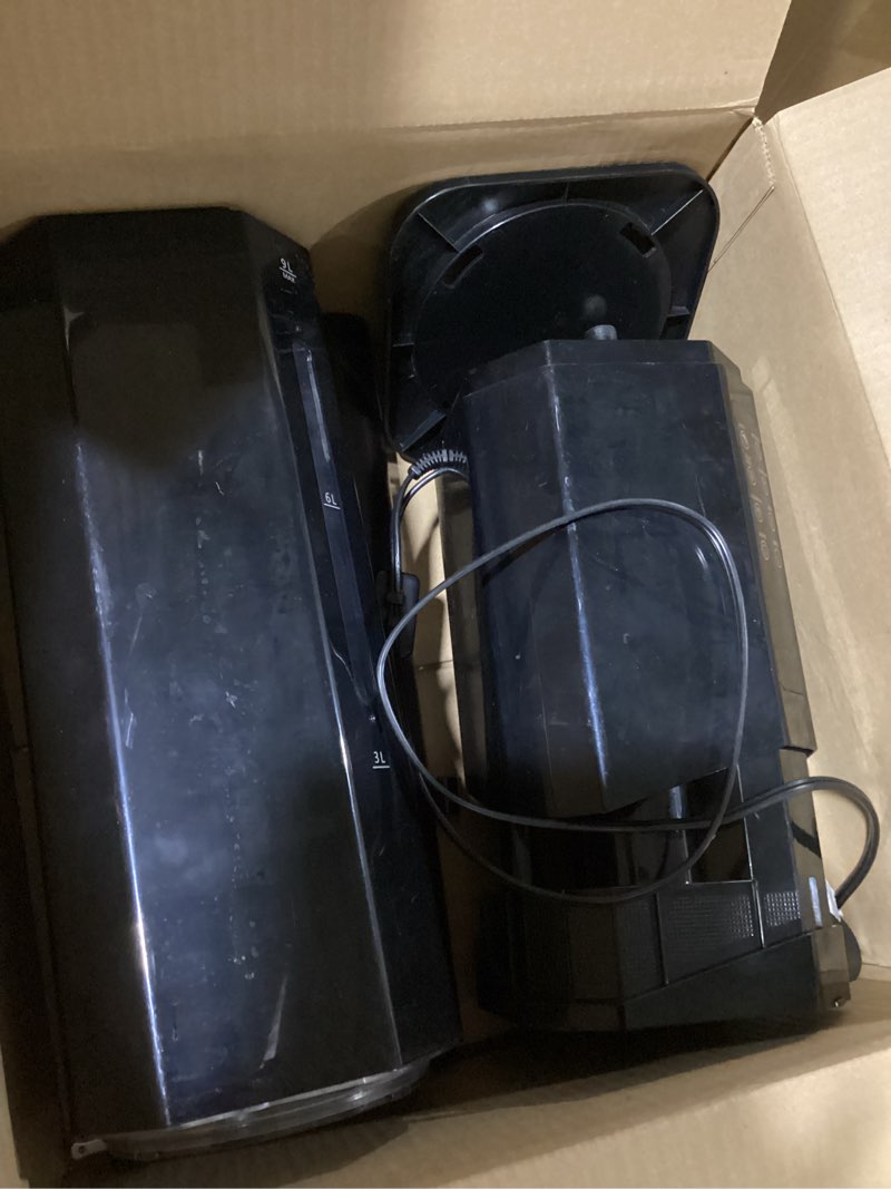 Condition photo showing As Is for humidifiers for bedroom - gloryair 2.38gal/9l top fill warm & cool mist humidifier for large room 750ft² with auto mode 7-color light, humidistat, quiet humidifier for plants baby adults home & office
