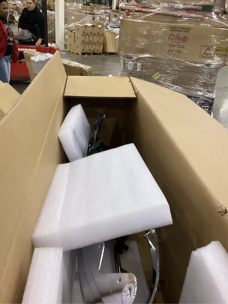 Condition photo showing As Is for Chrome Front Upper Left Bumper Hood Grille Assembly for Lincoln MKX 2015 2016 2017 2018