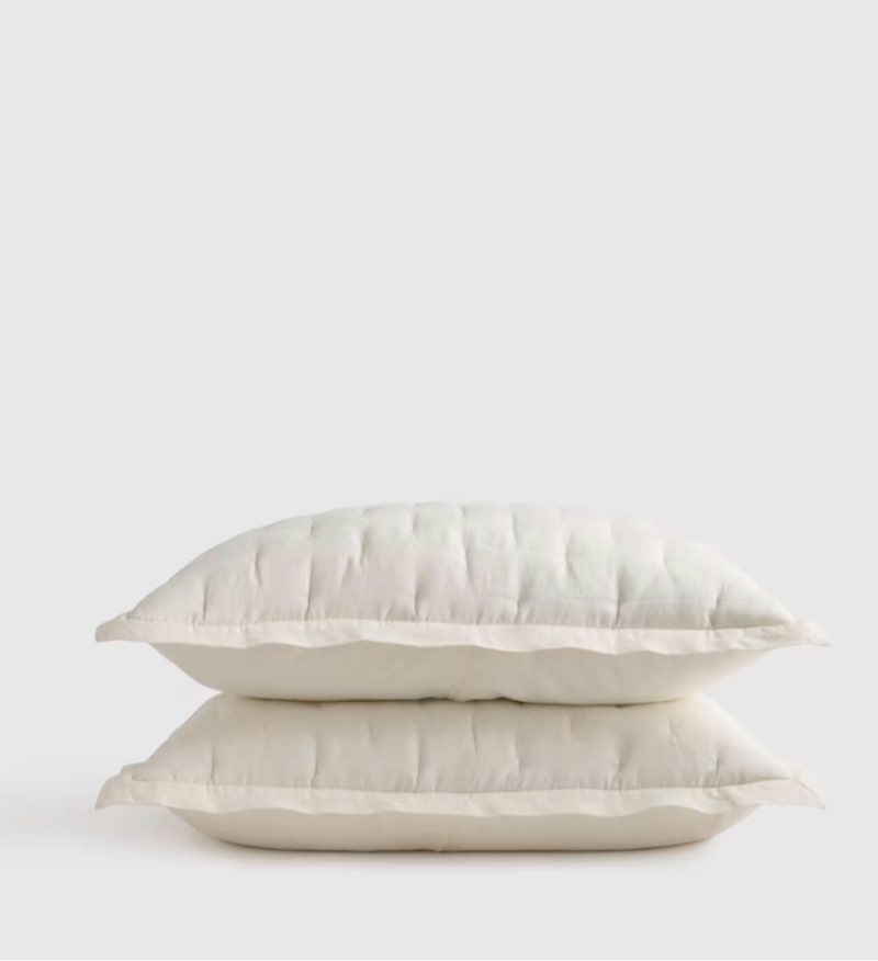 quince european linen dream sham set king size 