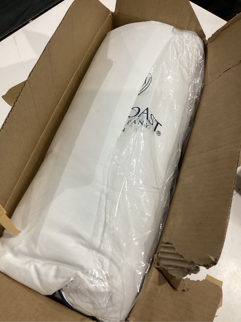 Condition photo showing Good Condition for pacific coast bed pillow, luxury hotel goose feather and down pillow for sleeping with 100% cotton shell, medium supportive, standard size standard (pack of 1)