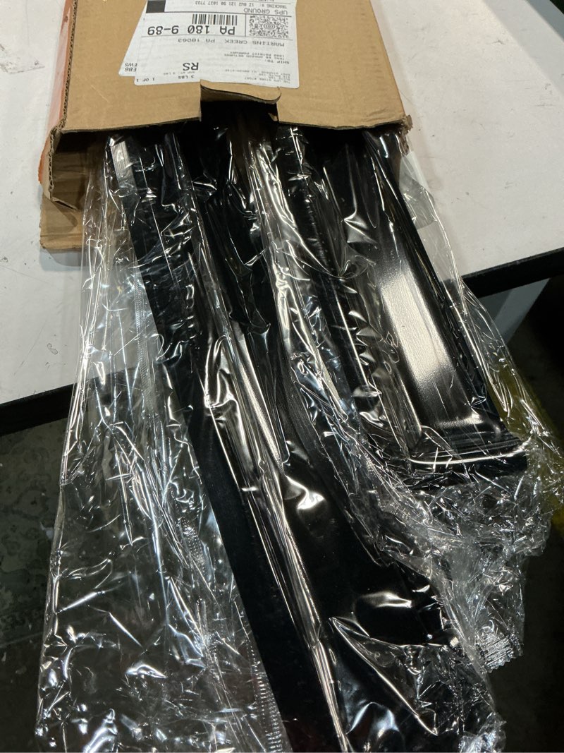 Condition photo showing Good Condition for tape-on side window visor deflector rain guard set for 2011-2022 dodge charger side window visor rain sun wind deflectors guard vent shade black 4 pcs 94313
