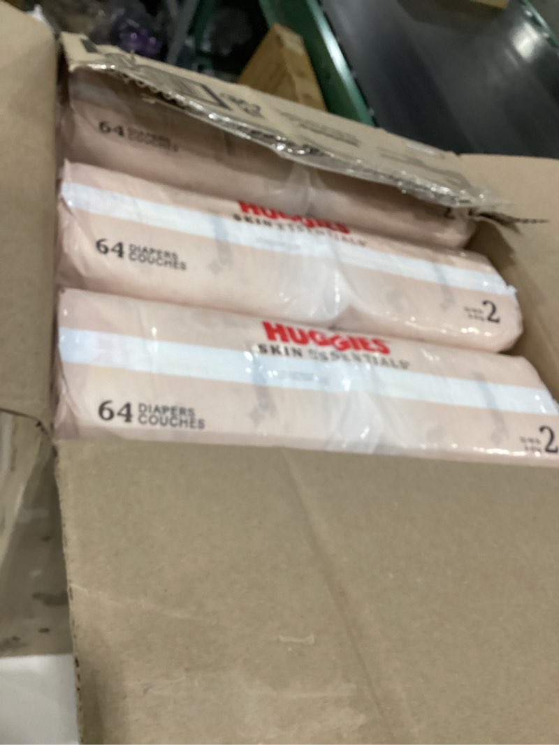 Condition photo showing New/Like New for Huggies Skin Essentials Luxury Diapers - Size 2 - 192ct