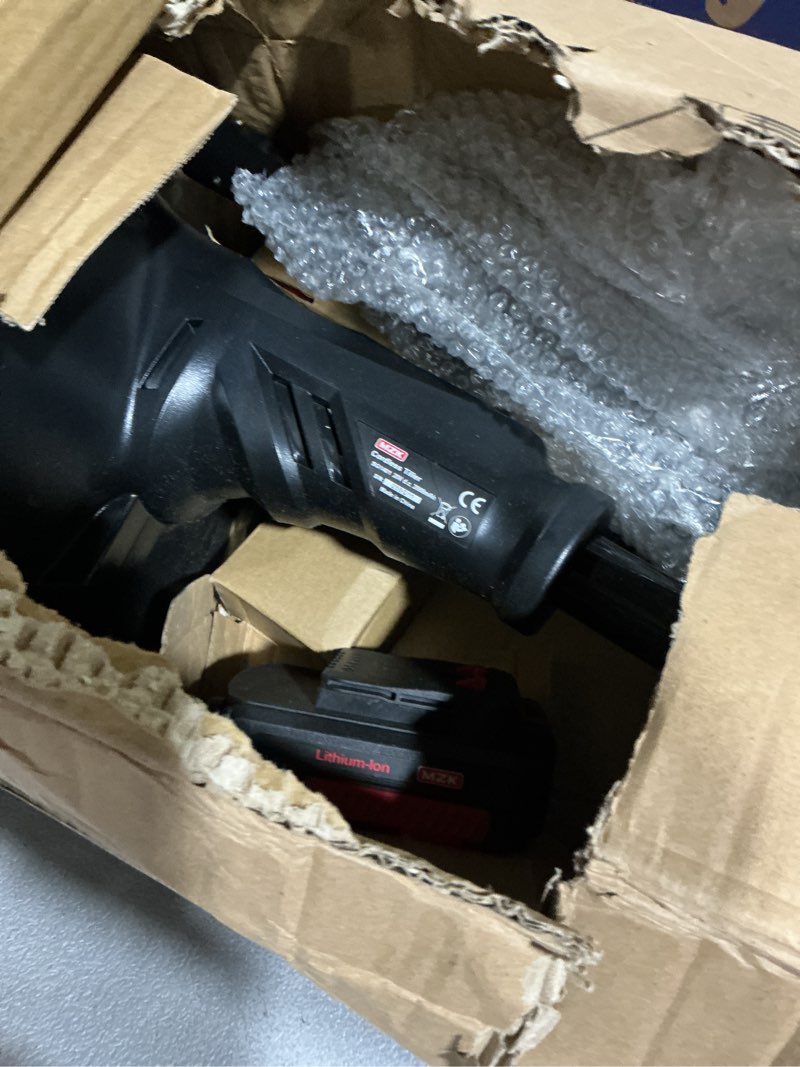 Condition photo showing Good Condition for mzk 20v cordless tiller cultivator with steel tines,8-inch wide battery powered garden cultivator, 360rpm electric tiller for lawn/gardening/soil cultivation(2 * 2ah battery&charger included),tc08d01 2 batteries