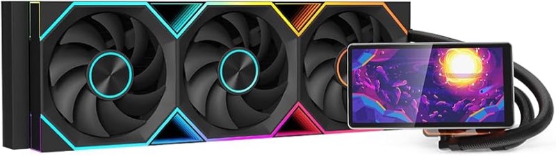 Jungle Leopard PF 360 CPU Water AIO Cooler Liquid Cooling|5.5-inch LCD Magnetic Screen|360mm ARGB In