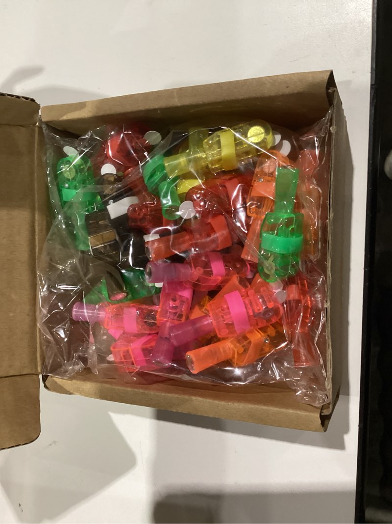 Condition photo showing New/Like New for Fall Festival Thanksgiving Party Favors Prizes, 36Pcs Finger Lights for Kids Fall Treats Goodie Bags Pinata Stuffers Turkey Light Up Toys Bulk Thanksgiving Toys Games Friendsgiving Party Favors Gifts