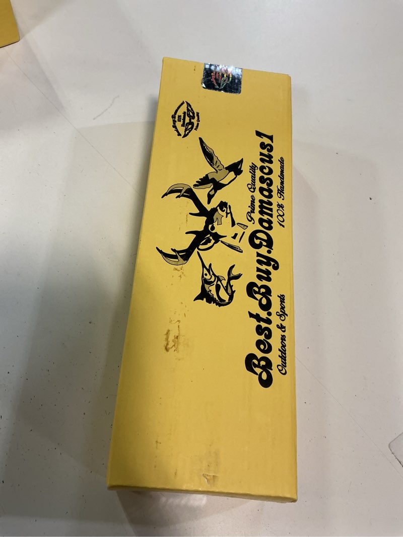 Condition photo showing New/Like New for Best.Buy.Damascus1 Rose Wood 8.2'' Hunting Fixed Blade Custom karmbit Outdoor Sports Handmade Damascus Steel Full Tang Hunting Knife Prime Quality