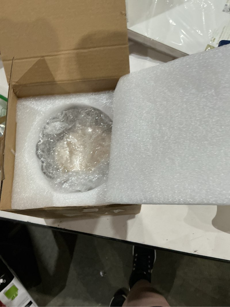 Condition photo showing New/Like New for tioncy 3 pcs large body powder puff and container valentine's day gift powder container with puff crystal case soft washable reusable velour face body glitter wet dry makeup(butterfly,glitter) butterfly glitter