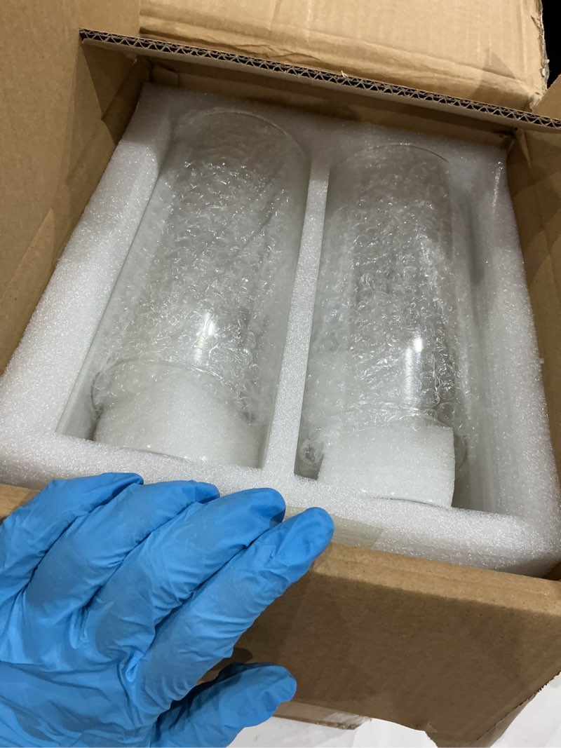 Condition photo showing Good Condition for 48 pack glass cylinder vases 4,6,8,10 inch tall clear flower vase hurricane floating candle holder for table centerpiece wedding home decor 48 pack(4,6,8,10 inch )