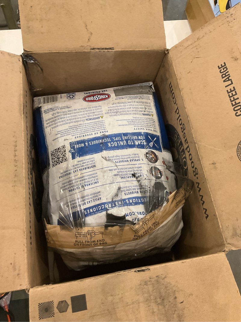 Condition photo showing As Is for Kingsford Original Charcoal Briquettes, BBQ Charcoal for Grilling, 16 Pounds (Package May Vary)