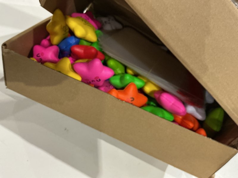Condition photo showing Good Condition for libima 100 pcs inspirational employee appreciation gifts you're a star stress balls bulk for adults, graduation positive gift teacher end of year party favor emotional funny ball with cards