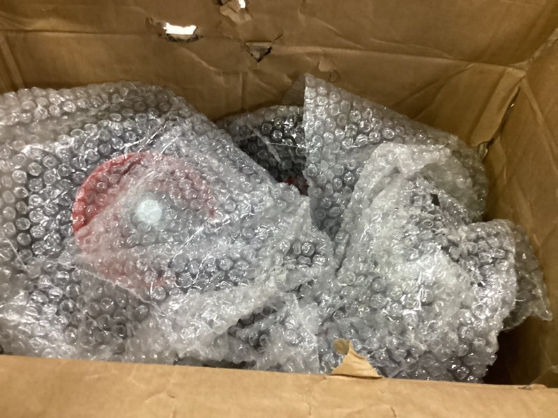 Condition photo showing New/Like New for Nefish 8 Inch Heavy Duty Outdoor Casters 2200 LBS, Durable Large Casters Wheels Set of 4, Industrial Grade Rubber Castors with Knobby Tread for Trolley, Industrial and Chicken Coop (2 Brake & 2 Rigid)