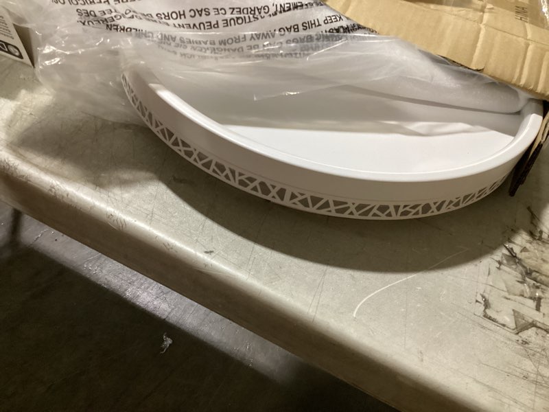 Condition photo showing Good Condition for led close to ceiling light fixturest,12/16 inch flush mount ceiling ligh,tricolor- dimmable modern surface mount light for basements,foyers,kitchen,laundry,pantry