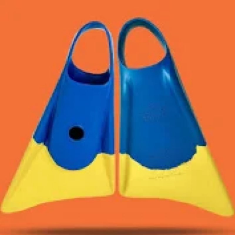 Swim Fins Churchill® Makapuu® Malaysian or Gum Rubber. Patented Design for Swimming Fin Propulsion, 
