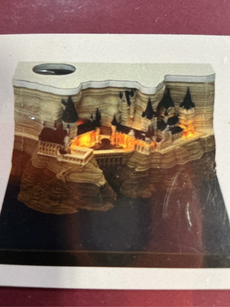 2026 Desk Time Piece Calendar, 3D Art Calendar Memo Pad, Tear-Away Paper Notepad, Holiday Gift Christmas Housewarming Desktop Decoration