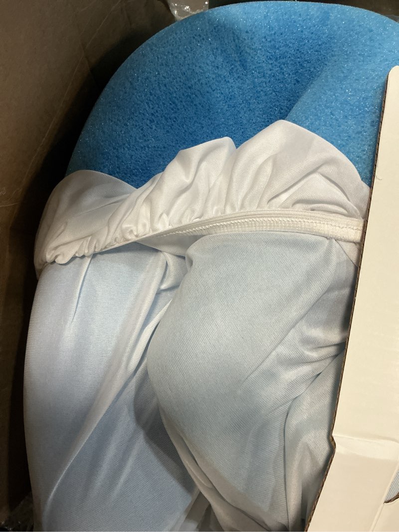 Condition photo showing As Is for king 2" cool touch memory foam mattress topper - threshold™