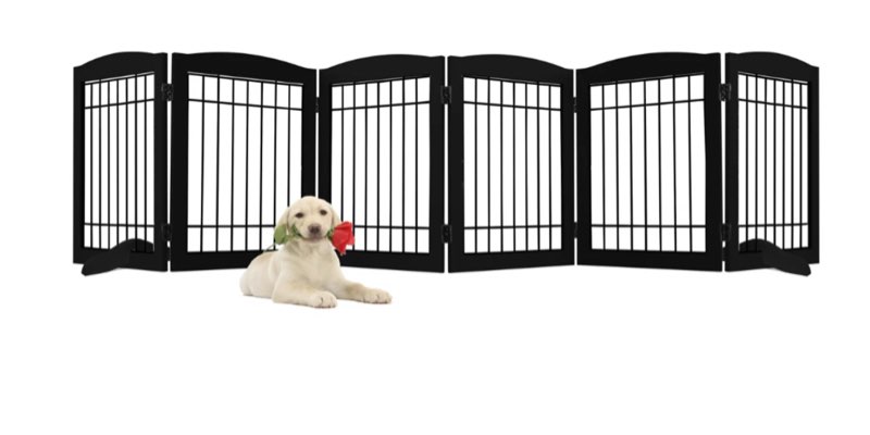 (1pc) Eggleton Foldable Free Standing Pet Gate