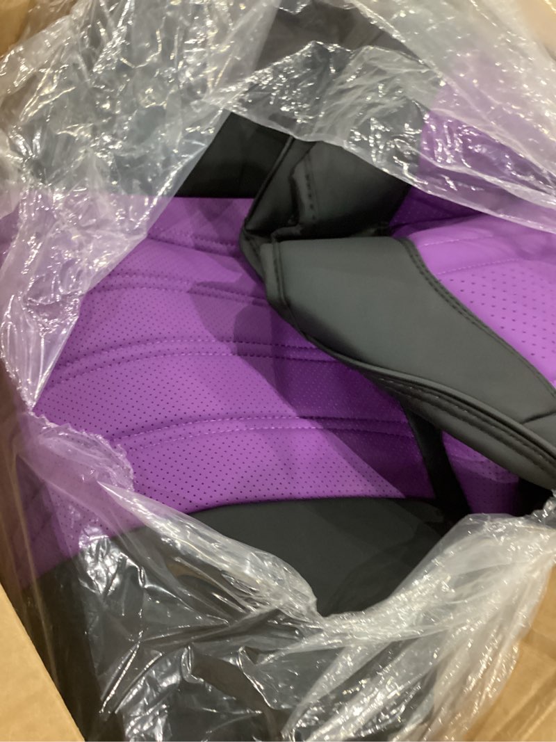 Condition photo showing Good Condition for florich automotive seat covers, seat covers full set, car seat protectors 5 seats, purple & black automotive seat covers fit for most cars trucks black&purple fullset