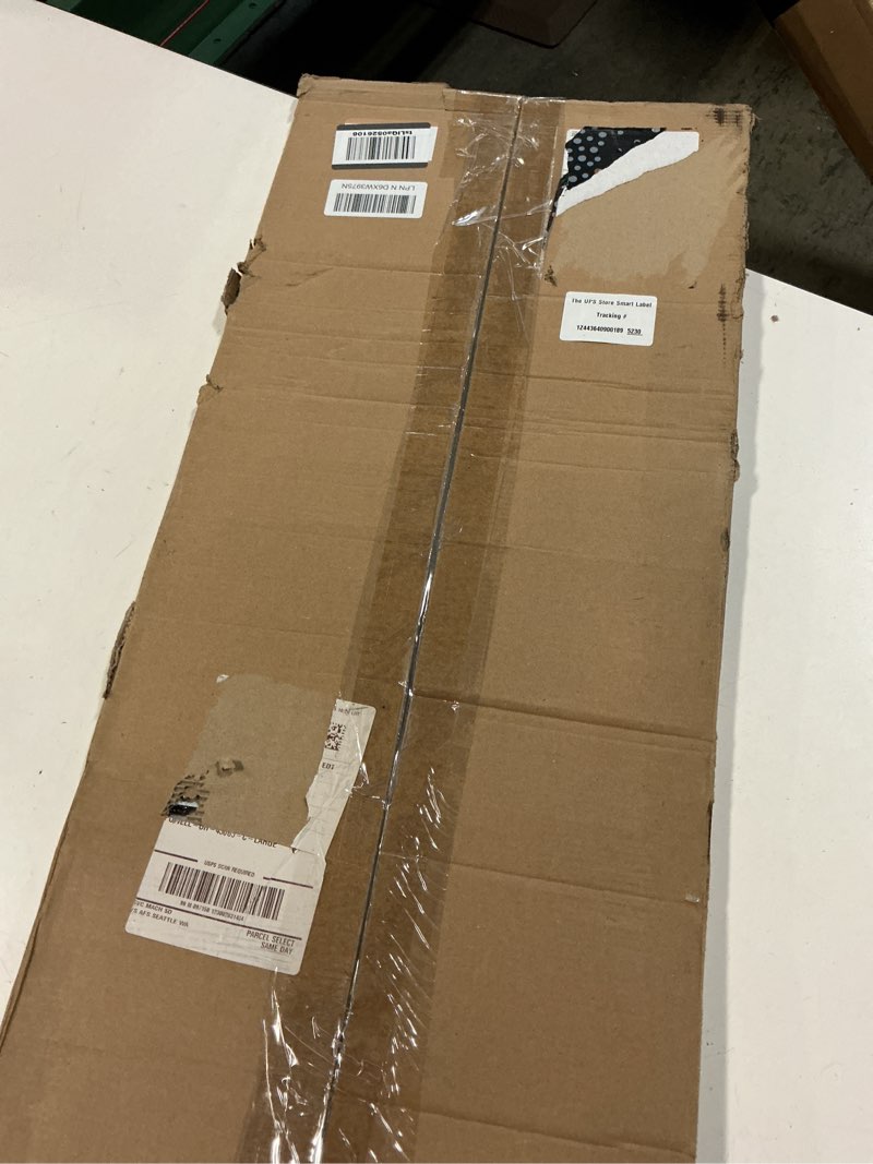 Condition photo showing Good Condition for hvac premium 12'' x 32'' [duct opening] flat stamped steel return air grille - sidewall and ceiling - hvac vent duct cover - white [outer dimensions: 13.75''w x 33.75''h] 12 x 32