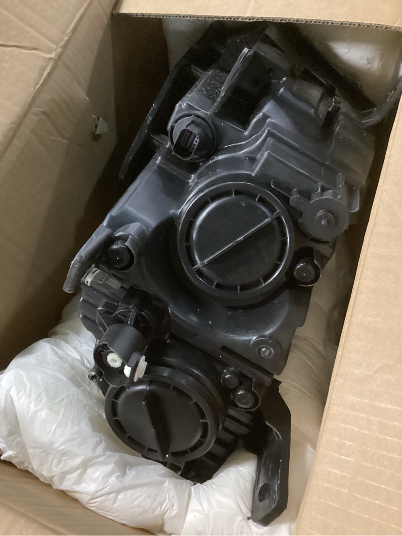 Condition photo showing As Is for Huray Right Headlight Assembly for Jeep Compass 2017 2018 2019 2020 2021 2022 [Only for Halogen Type] [With Blubs] [Plug & Play] OE Head Lamp Replacement Passenger Side 55112706AC Passenger Side(Right)