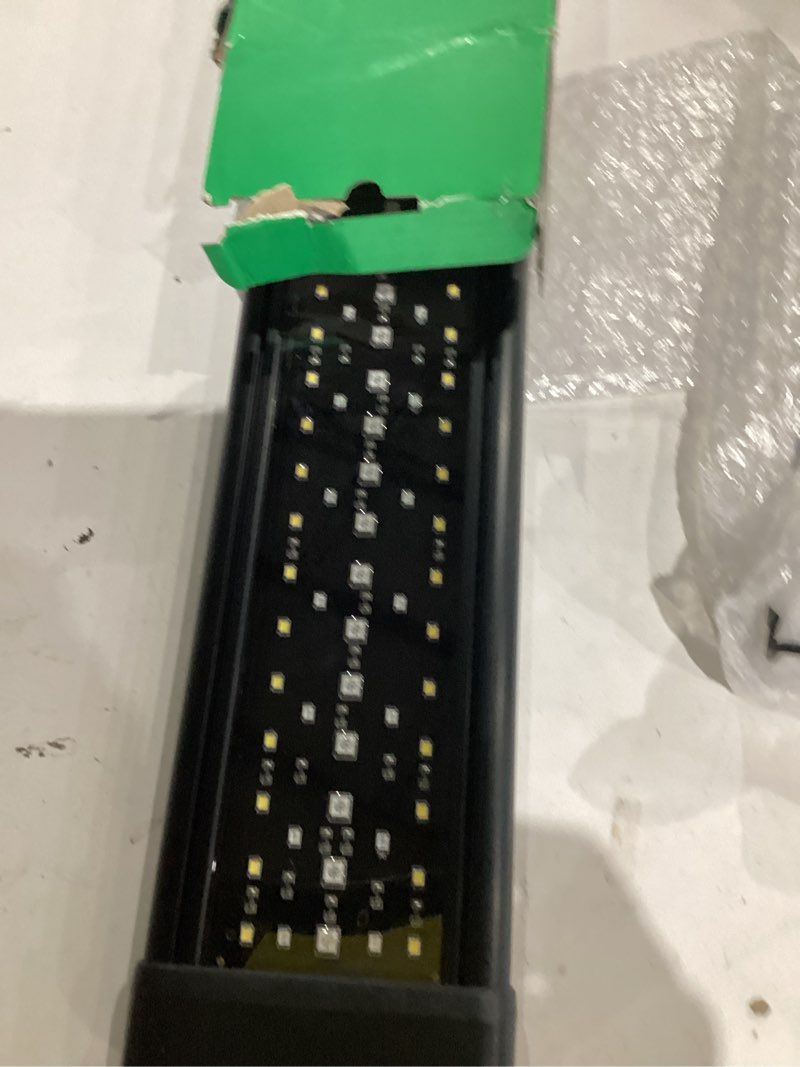 Condition photo showing As Is for hygger Auto On Off LED Aquarium Light 18-24 Inches Dimmable 7 Colors Full Spectrum Fish Tank Light Fixture for Freshwater Planted Tank Build in Timer Sunrise Sunset 18"-24"