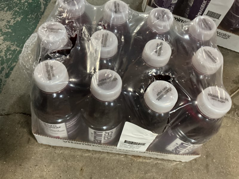 Condition photo showing New/Like New for (Bb:02.09.2026) vitaminwater XXX Acai-Blueberry-Pomegranate Zero Sugar, Flavored Water Beverage, 20 fl oz Bottles, 12 Pack Zero Sugar XXX Açai Blueberry Pomegranate 20.05 Fl Oz (Pack of 12)