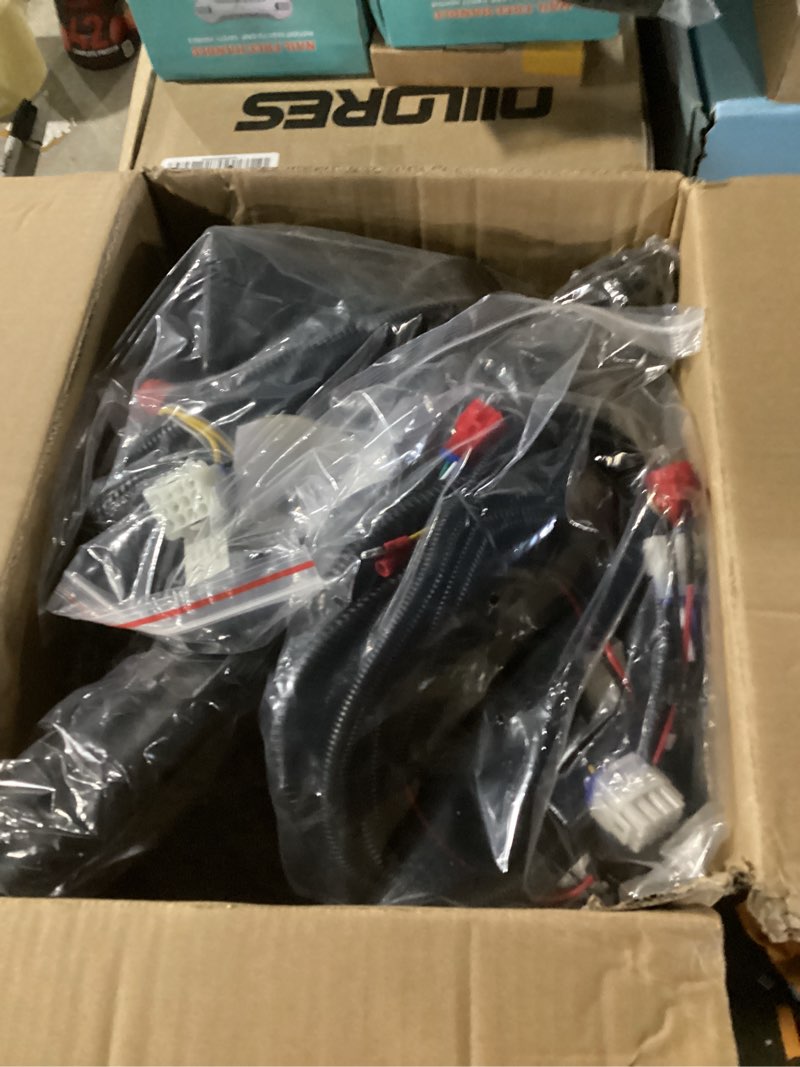 Condition photo showing Good Condition for 10L0L Golf Cart Headlights and Taillight Kit Fit Yamaha G29 YDR Drive 2007-2016, Deluxe Street Legal Light Kit with Turn Signals Switch/Horn/Brake Lights Harness (12V-60V Input) Second Version