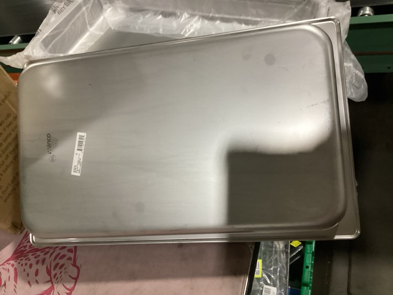 Condition photo showing New/Like New for winco full size stainless steel steam table pan [spjm-102]
