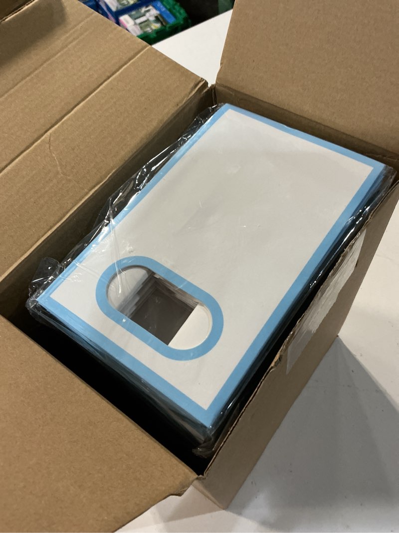 Condition photo showing New/Like New for amazingspark 50 pcs white blue mini gift bags bulk 6.3 x 3.9 x 2.8 inch party favors elegant small gift bags with handles and ribbon bows for wedding birthday bridal baby shower party favors