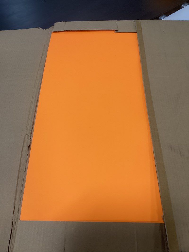 Condition photo showing Good Condition for Hygloss Large Poster Board 22x28 - 25 Neon Orange Single Color Poster Boards Bulk Pack - 10 Pt. Thickness Colored Poster Board Paper for Projects, Signs, Displays - Posterboard Multipack 22" x 28" Neon Orange 22 x 28-Inch 25 Sheets