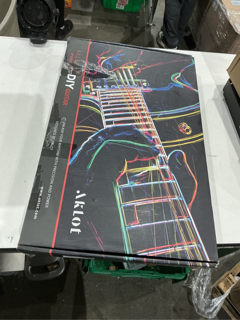 Condition photo showing As Is for AKLOT DIY Electric Guitar Kit: Flame Maple Top, Roasted Maple Neck, Pre-Soldered Wiring, HH Pickups,