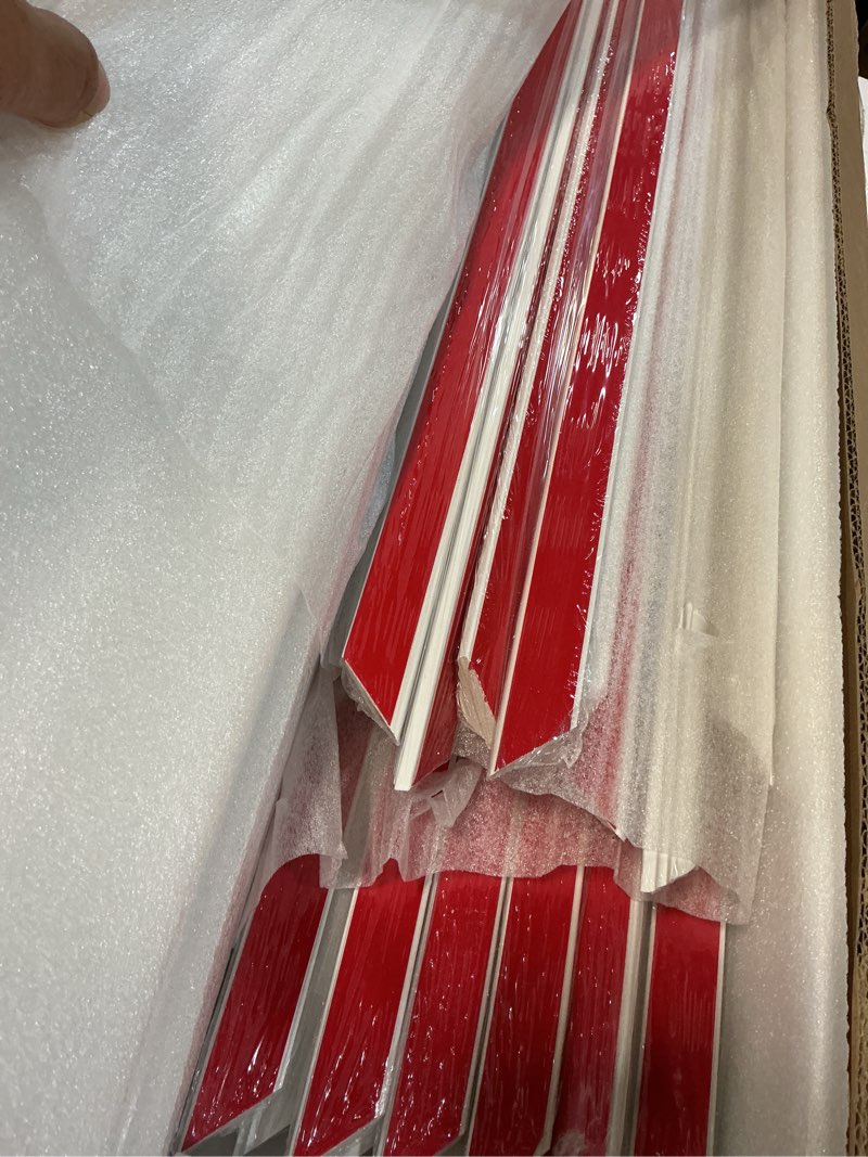 Condition photo showing New/Like New for 3 set peel and stick wall molding kit,premade self adhesive wainscoting panels,ready to assemble accent molding trim for interior wall moulding decor (24x60in)
