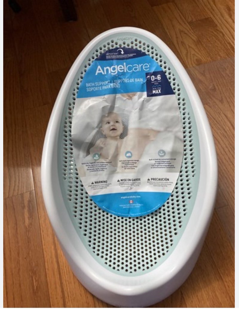safety newborn infant baby bath back support portable lightweight...