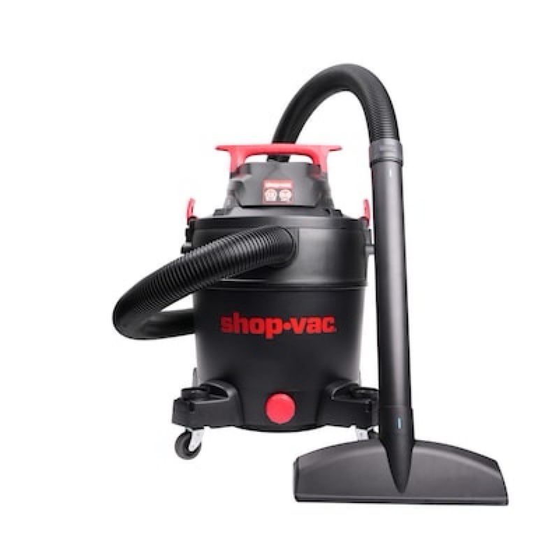 shop-vac 12-gallon 5.5 hp corded wet/dry shop vacuum with accessories included