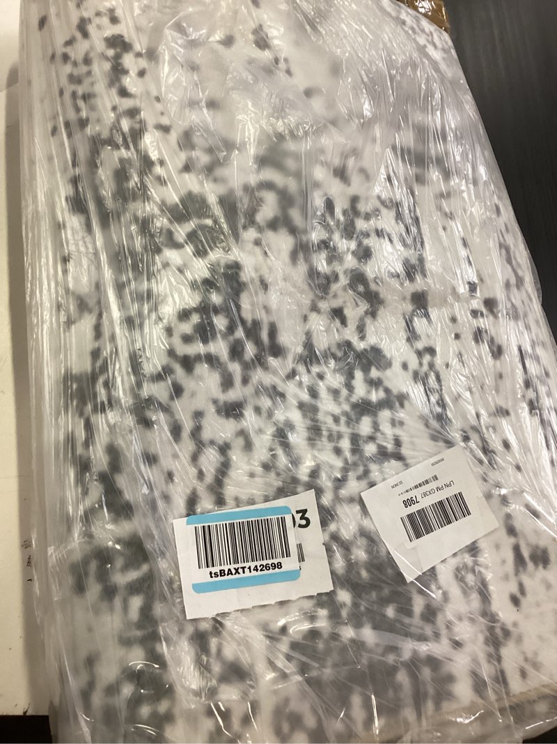Condition photo showing New/Like New for area rugs 9x12 living room - washable rug modern abstract soft large neutral non-slip carpet indoor floor stain resistant thin carpets for bedroom dining room farmhouse nursery home office grey grey 9' x 12' (rectangular)