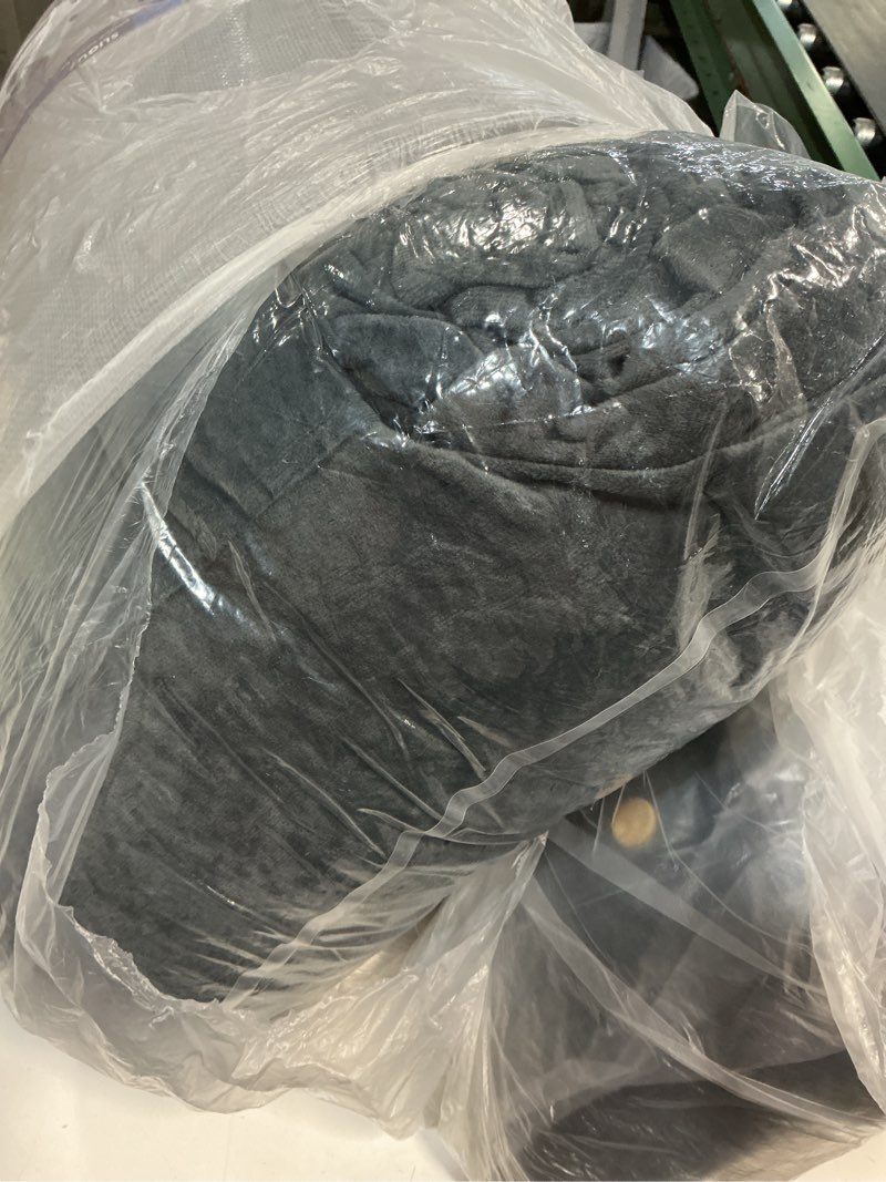 Condition photo showing As Is for SLIGUY Reading Pillow Extra Large 31" Bed Rest Pillow with Detachable Neck Roll for Sitting in Bed or Couch Adult Back Pillow for Watching TV/Gaming/Relaxing Dark Grey X-Large