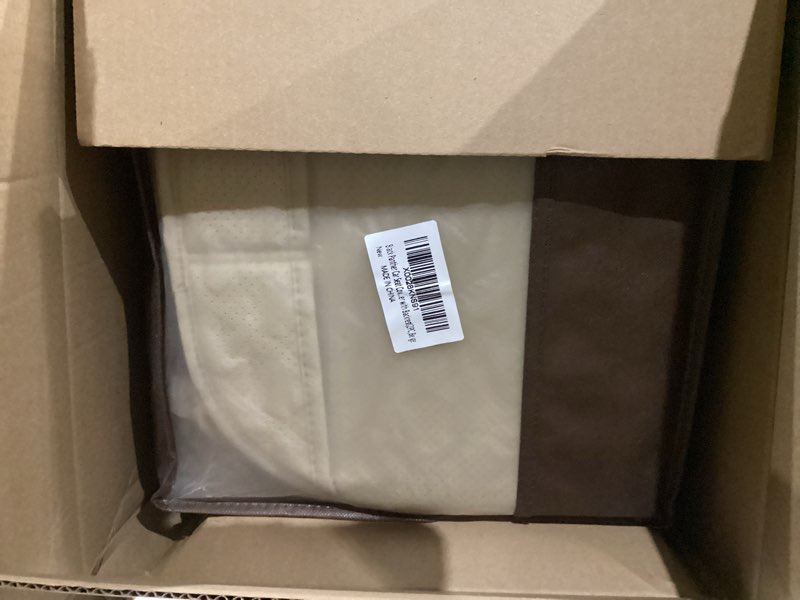 Condition photo showing As Is for Black Panther 1 Pair Luxury Car Seat Covers Protectors, Universal Anti-Slip Driver Seat Cover with Partial Backrest Coverage (Middle Part Only), Diamond Pattern, Compatible with 95% Cars (Beige) Diamond Pattern - Beige
