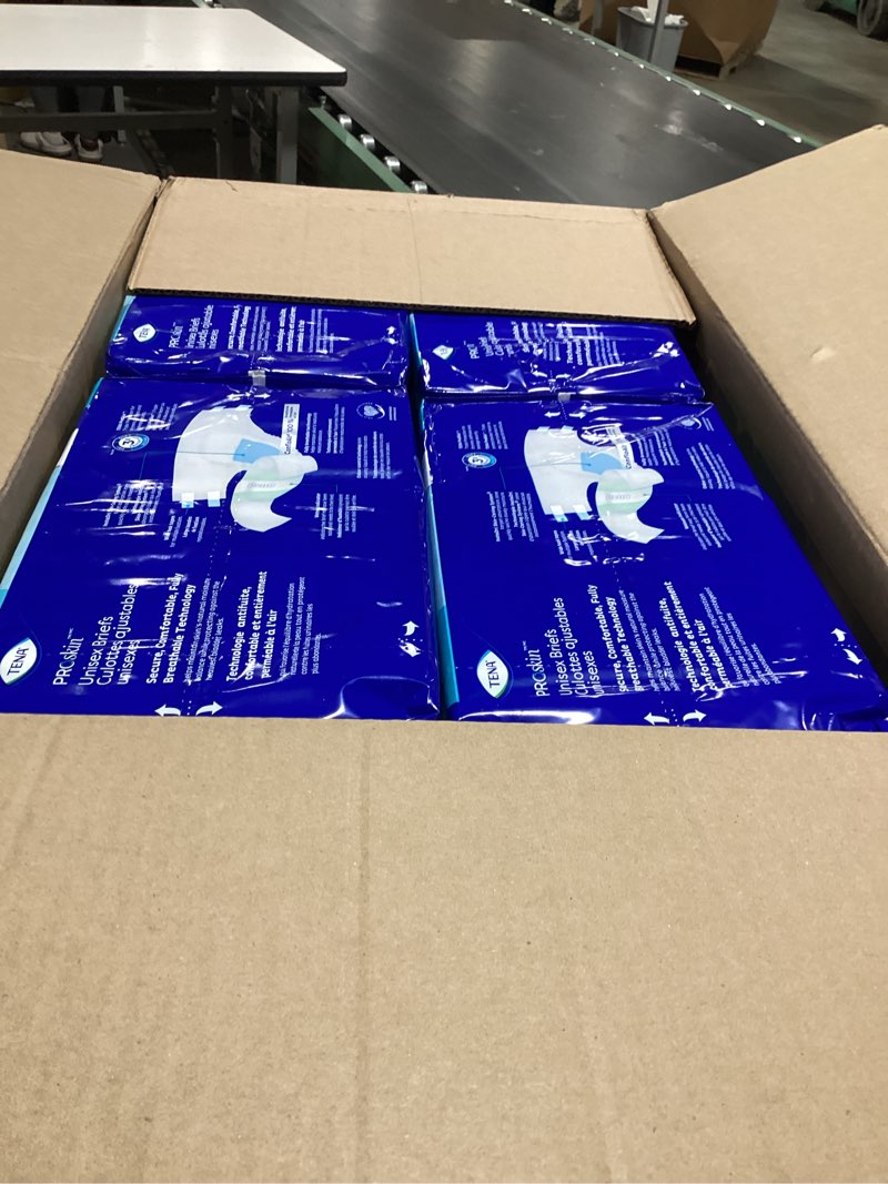 Condition photo showing Good Condition for tena incontinence adult diapers, maximum absorbency, disposable briefs, proskin - large - 56 ct large 56